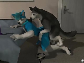 H0rs3 blue dog anal pet dog yiff furry animated 3d