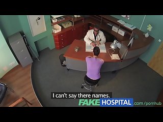 Fakehospital doctor faces sexy brunette from insurance company