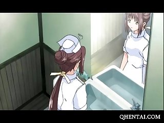 Sexy hentai nurse enjoying erotic massage