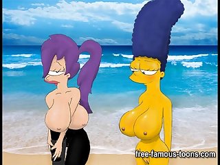 Simpsons and futurama hentai orgies