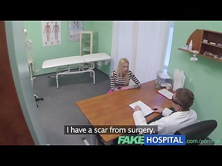 Fakehospital horny doctor gives sexy slim blonde multiple orgasms