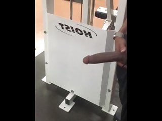 Dick work outs in the gym