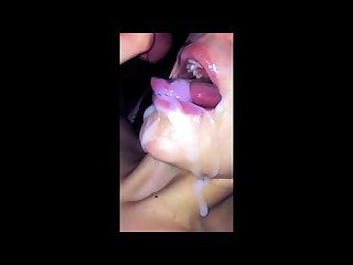 Amazing cum in her mouth