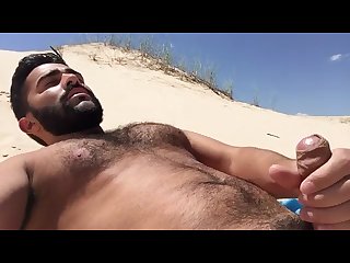 Cumming on the dunes