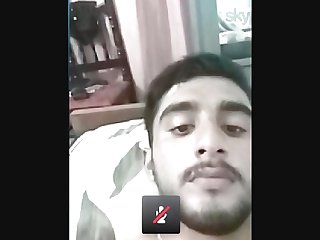 Indian boy showing his masturbation through cam