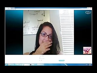 Foreign Paki webcam girl laughing at a tiny asian two inch puny Paki penis