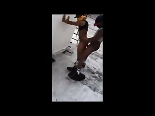 Getting fucked outside on the roof