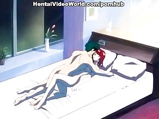 Amazing hentai sex scene in bed