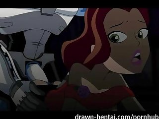 Teen Titans hentai cyborg the fucking machine