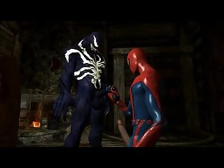 Spiderman and the alien