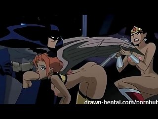 Justice league hentai two chicks for batman dick