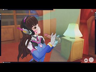  cm3d2 Overwatch hentai D va fucked hard in the pussy