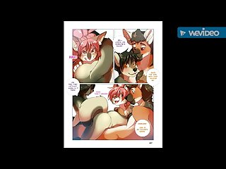 Furry hentai comic table for three