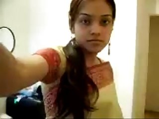 Indian cute girl sripping Saree exposing her boobies