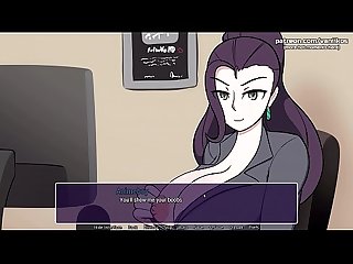 Cute anime nerdy teen gets some cum in her dirty mouth through a glory hole l My sexiest gameplay..