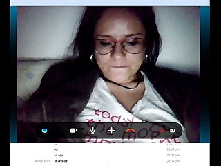 Juana se marturba por skype period