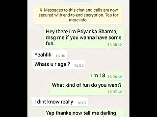Indian boy Sex chat on whatsapp with girl period