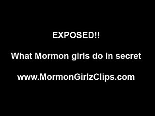 Naughty Mormon lesbians licking pussy after camera shots