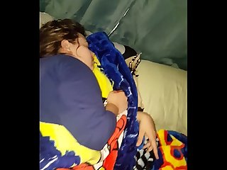 Fucking my hot milf wife while she's sleeping