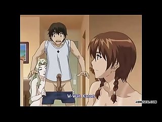 stepbrother threesome with stepsister - hentai uncensored