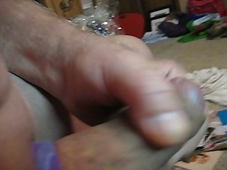 65 year old Grandpa jacking off and cumming