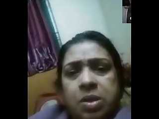 BD woman's reaction while watching dick jerking in video call