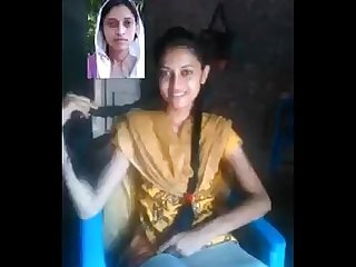 Indian hot college teen girl on video call with lover at bedroom wowmoyback