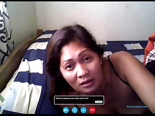 Filipina - Merri Berstagos - Vid Chat with BF