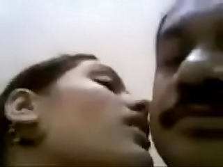 Desi young girl kissing her uncle