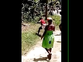 Jamaican lady fight huge tits out