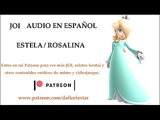 JOI Hentai de Estela / Rosalina. Audio en español.