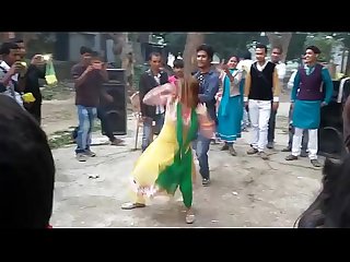 Sexy indian girl dancing on stage