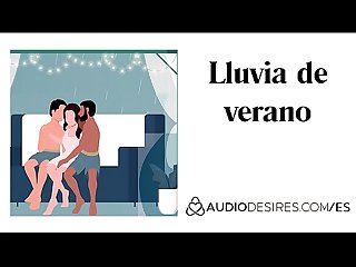 Lluvia de verano (relato sexual tr�o) Audio porno er�tico para mujeres, ASMR..