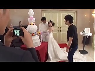 Japanese time stop fuck bride and sexy girl at pool