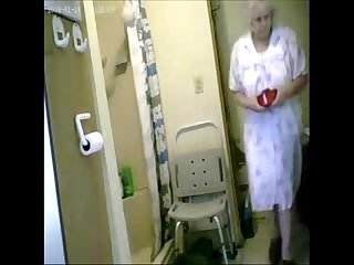 Great spying my hot granny in bathroom