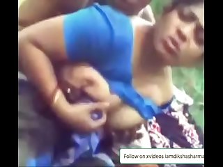 Big boobs Desi Bhabhi sex with dewar in public park Bangla