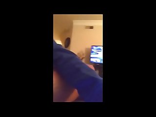 My stepbrother sucks my big cock while i M playing video game