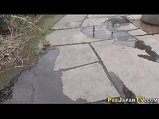 Asian piss floods floor
