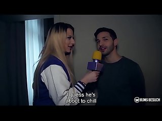 Bums besuch Deutsch Blondine Pornostar celina davis Überraschung fucks ihr fanboy