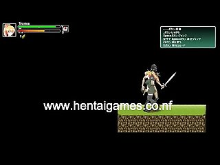 Pretty teen hentai girl in hard sex with soldiers battle of girls ryona game
