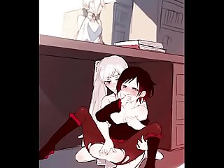 RWBY Weiss Plays With Ruby's Cunt