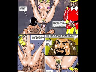 Hardcore fantasy comic book with cartoons and best sex game ready to make you cum