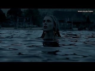 Gaia weiss flashing her boobs naked swimming bare butt vikings S02 2014