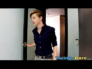 Awesome Nico arrives to find twink trey ready and waiting