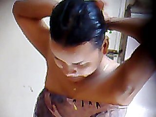 Khmer girl take a shower 4