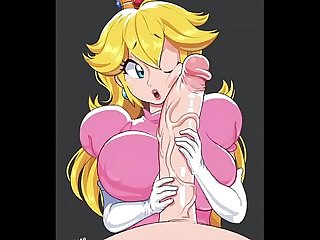 Super Mario: Princess Peach's Handjob Sex Loop