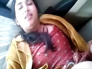 New indian couple sex in car