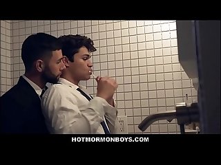 Two Hot Mormon Boys Fuck In Bathroom