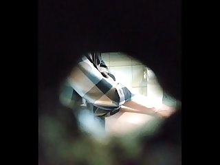 Spying On White Perv in Restroom Part 2