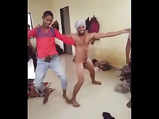 Indian Desi boys funny nude dance